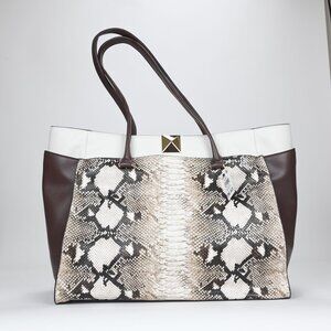 I.n.c. International Concepts Abigaill Large Snake Tote - Snake Mhgny Cb